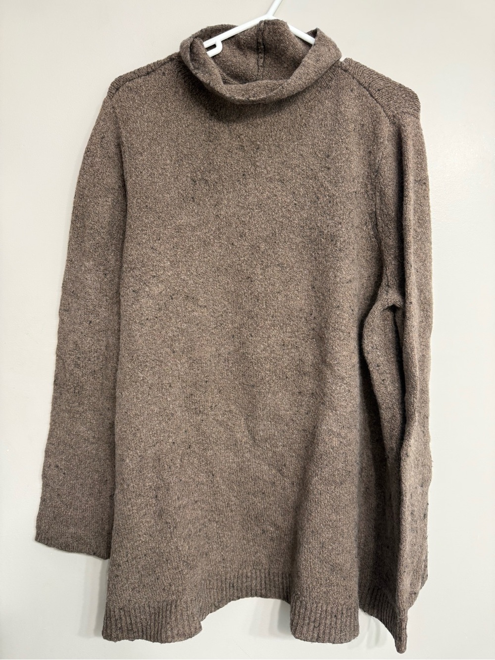 J. Jill Brown Cowl Neck Lightweight Knit Sweater
